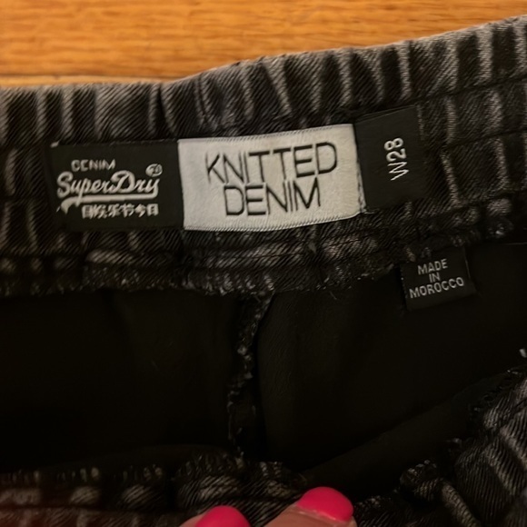 Ladies Superdry‎ Knitted Denim Shorts Size 28 🔥 - Picture 2 of 7